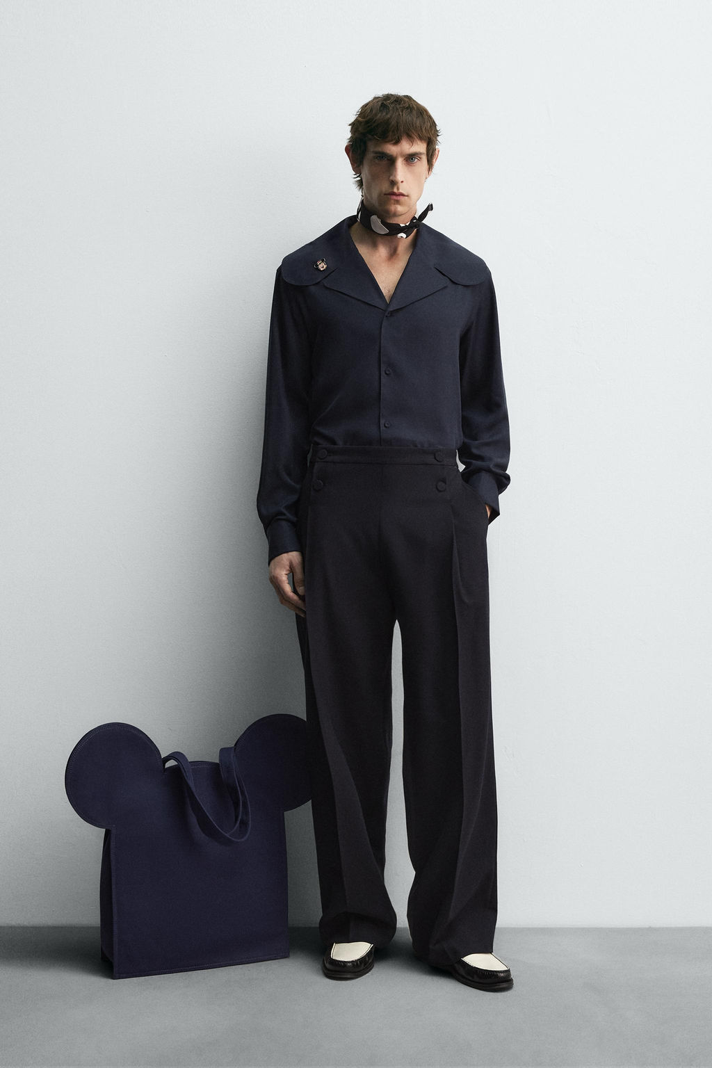 FLOWING SHIRT WITH PETER PAN COLLAR HARRY LAMBERT FOR ZARA X DISNEY