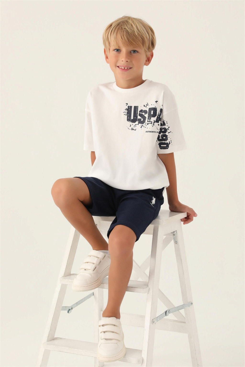 Кремовый пижамный комплект для мальчика - U.s. polo assn фото 2