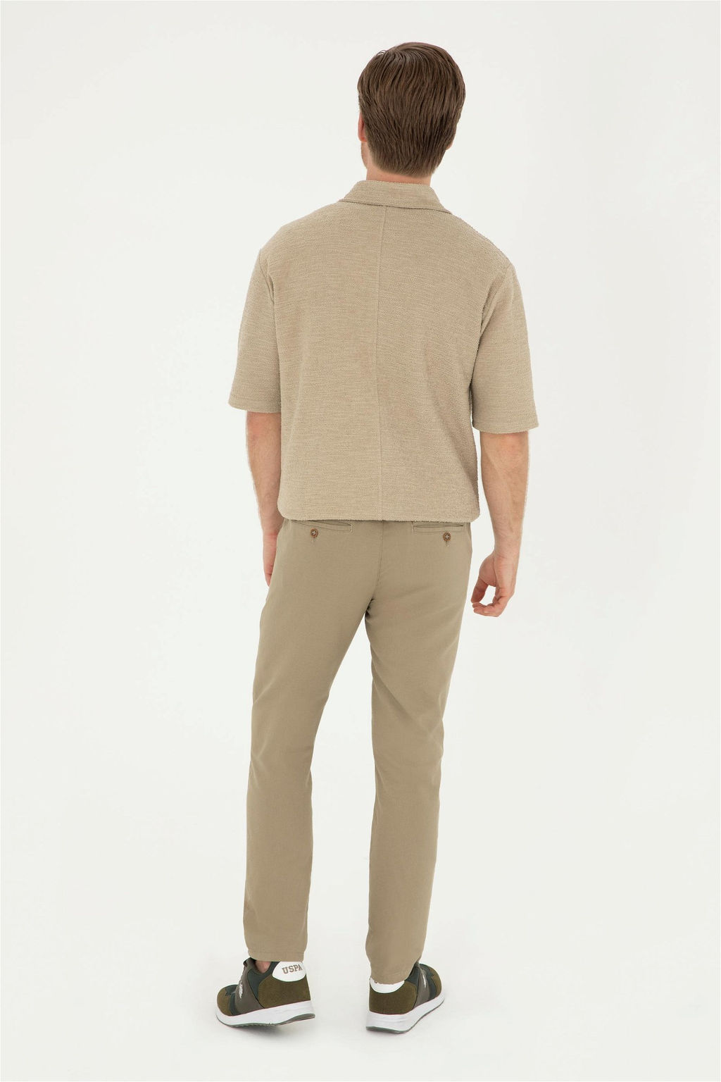 U. S. Polo Assn / Мужские брюки цвета хаки из плотной ткани - U.s. polo assn фото 4