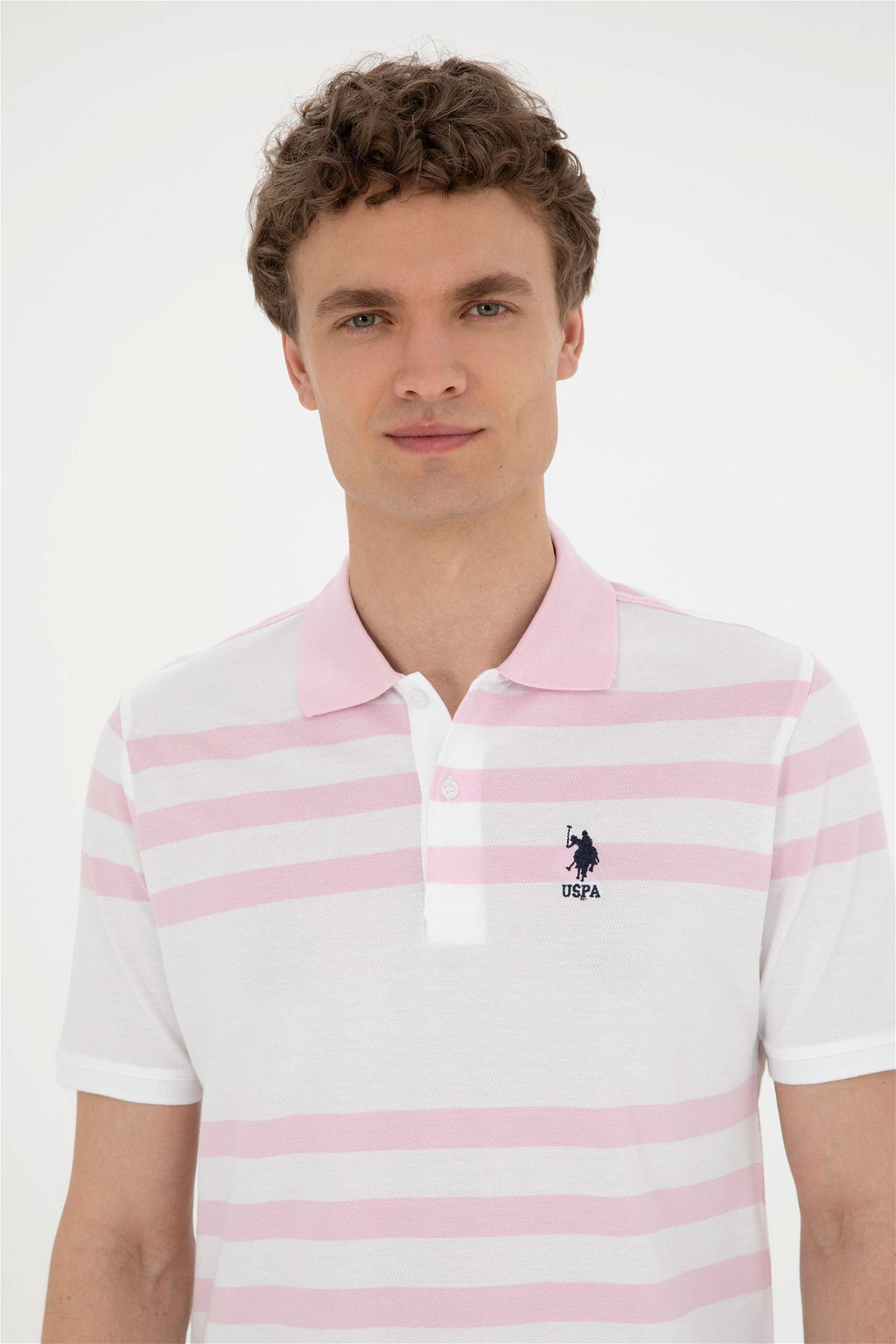 U. S. Polo Assn / Мужская розовая футболка - U.s. polo assn фото 2