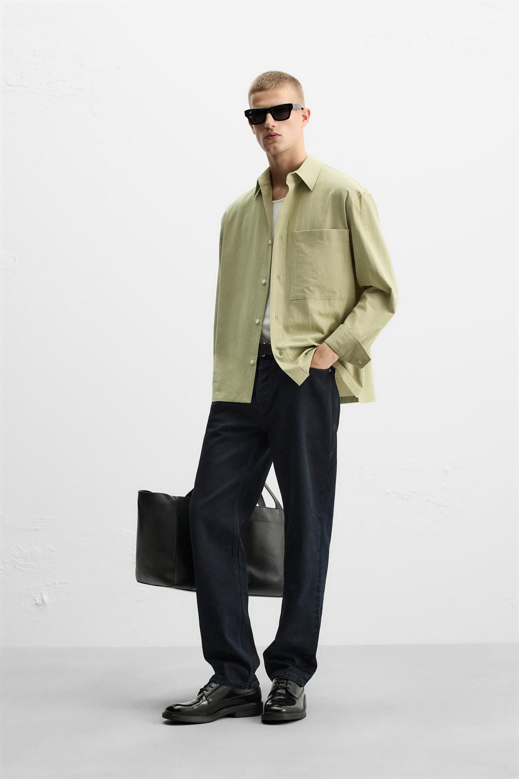 TEXTURED RELAXED FIT SHIRT - Zara фото 12