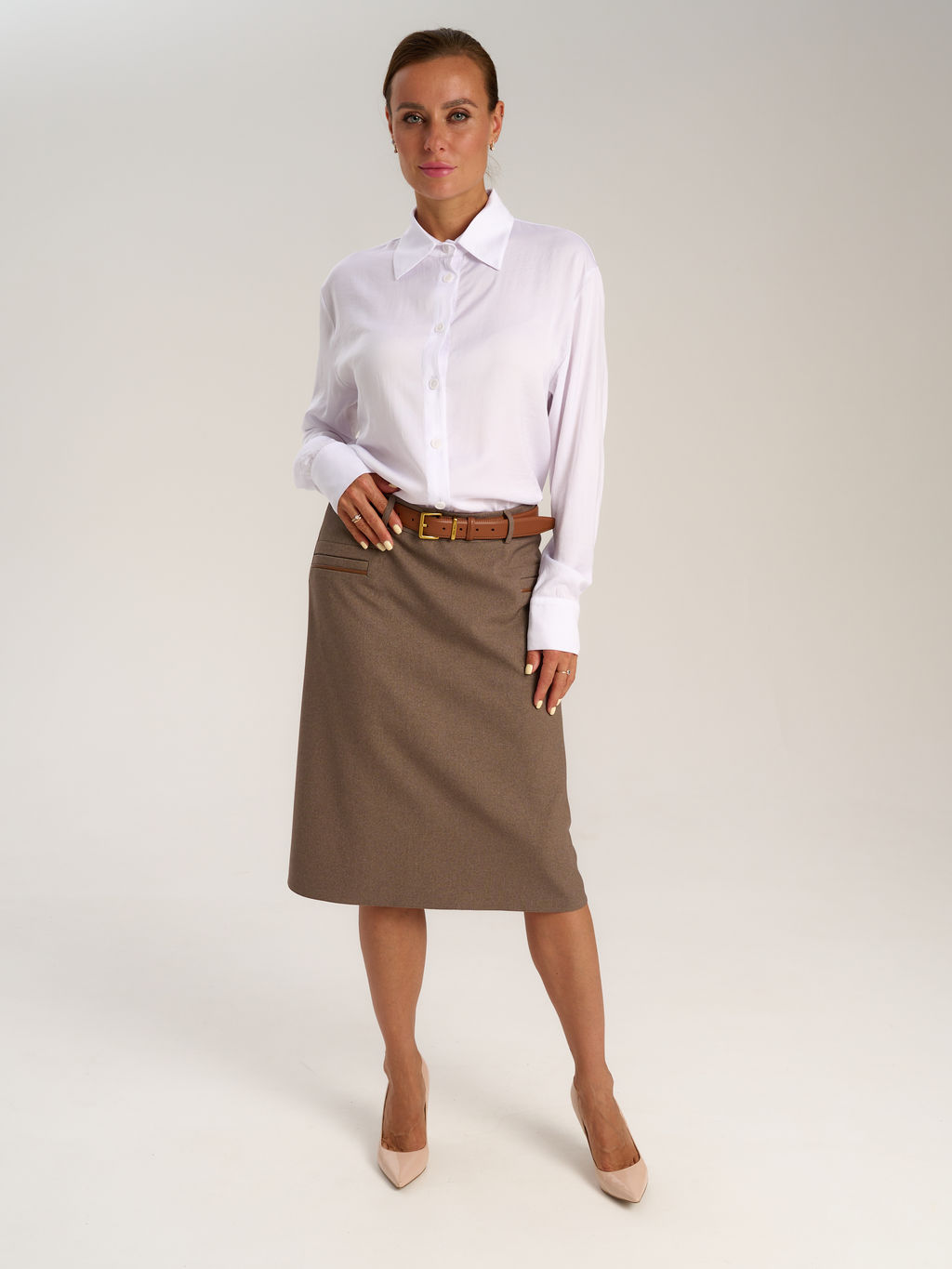 Рубашка свободного кроя