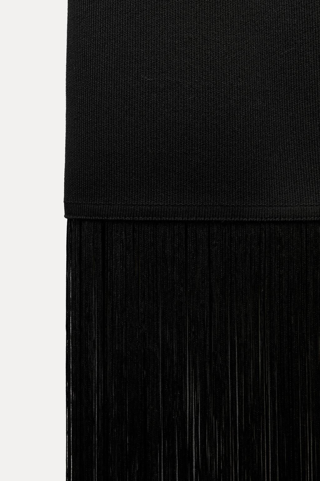 KNIT DRESS WITH FRINGING - Zara фото 9
