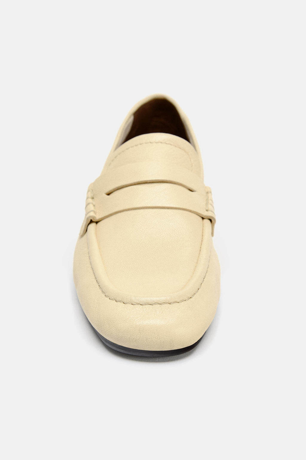 LEATHER PENNY LOAFERS - Zara фото 5