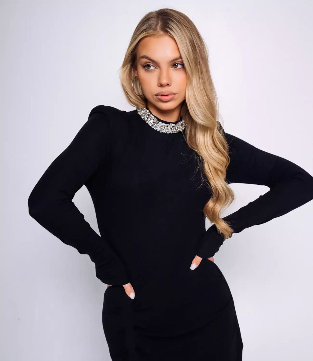 Платье #КТ1175 (1), чёрный