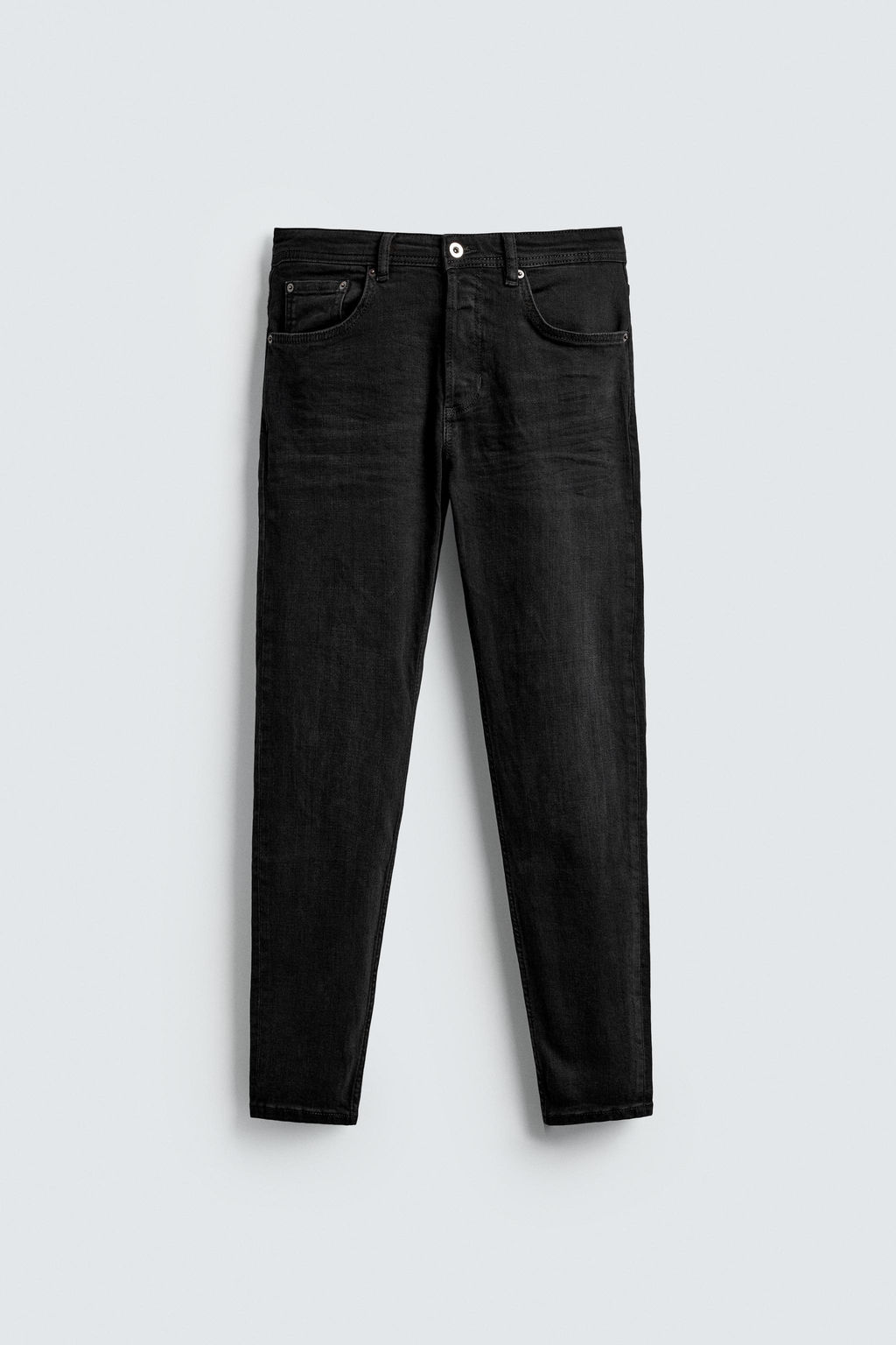 JEANS SKINNY CROPPED FIT / Negro - Zara фото 7