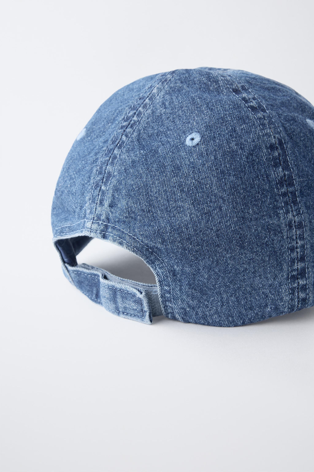 DENIM CAP WITH EMBROIDERED TEXT - Zara фото 3