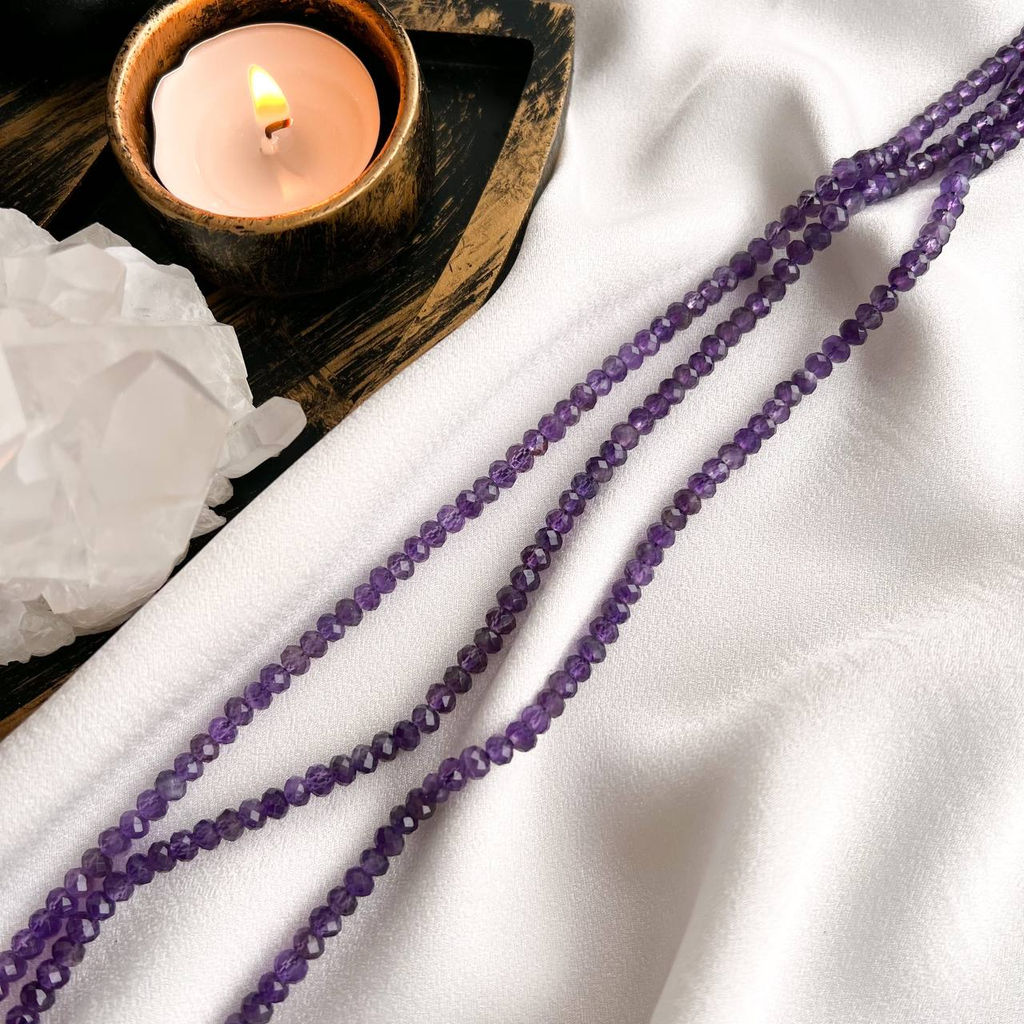 Бусины для украшений из Аметиста огранка - Радуга самоцветов фото 2