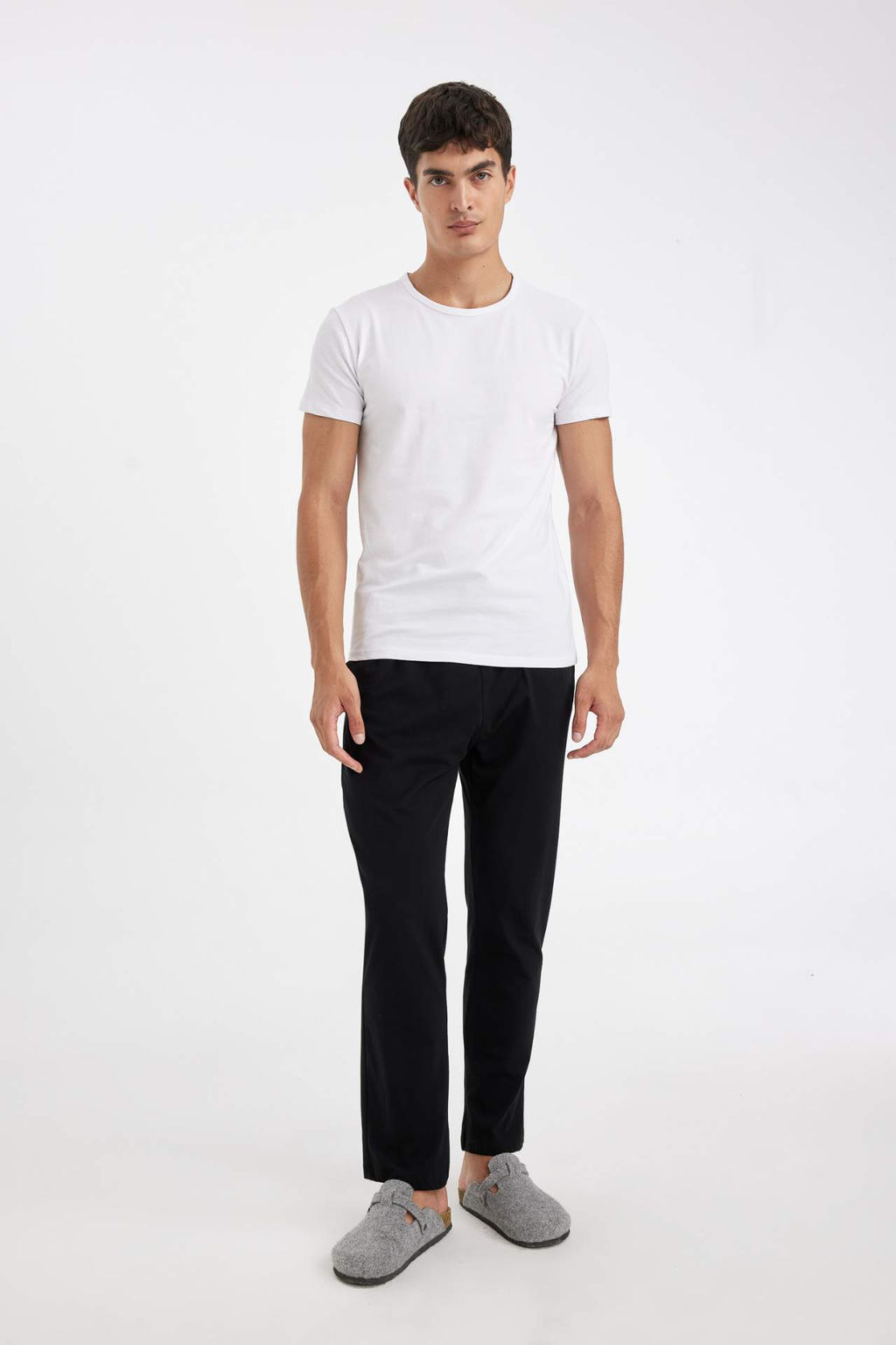 Regular Fit Beli Bagc?kl? Duz Paca Cepli Pijama Alt? - Defacto фото 5