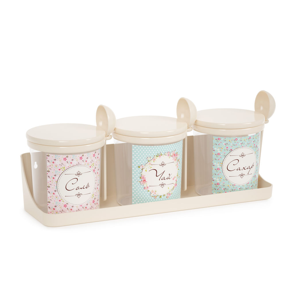 Набор емкостей Ассорти 0,7л (на полке)(бежевый) М8683 - Альтернатива фото 4