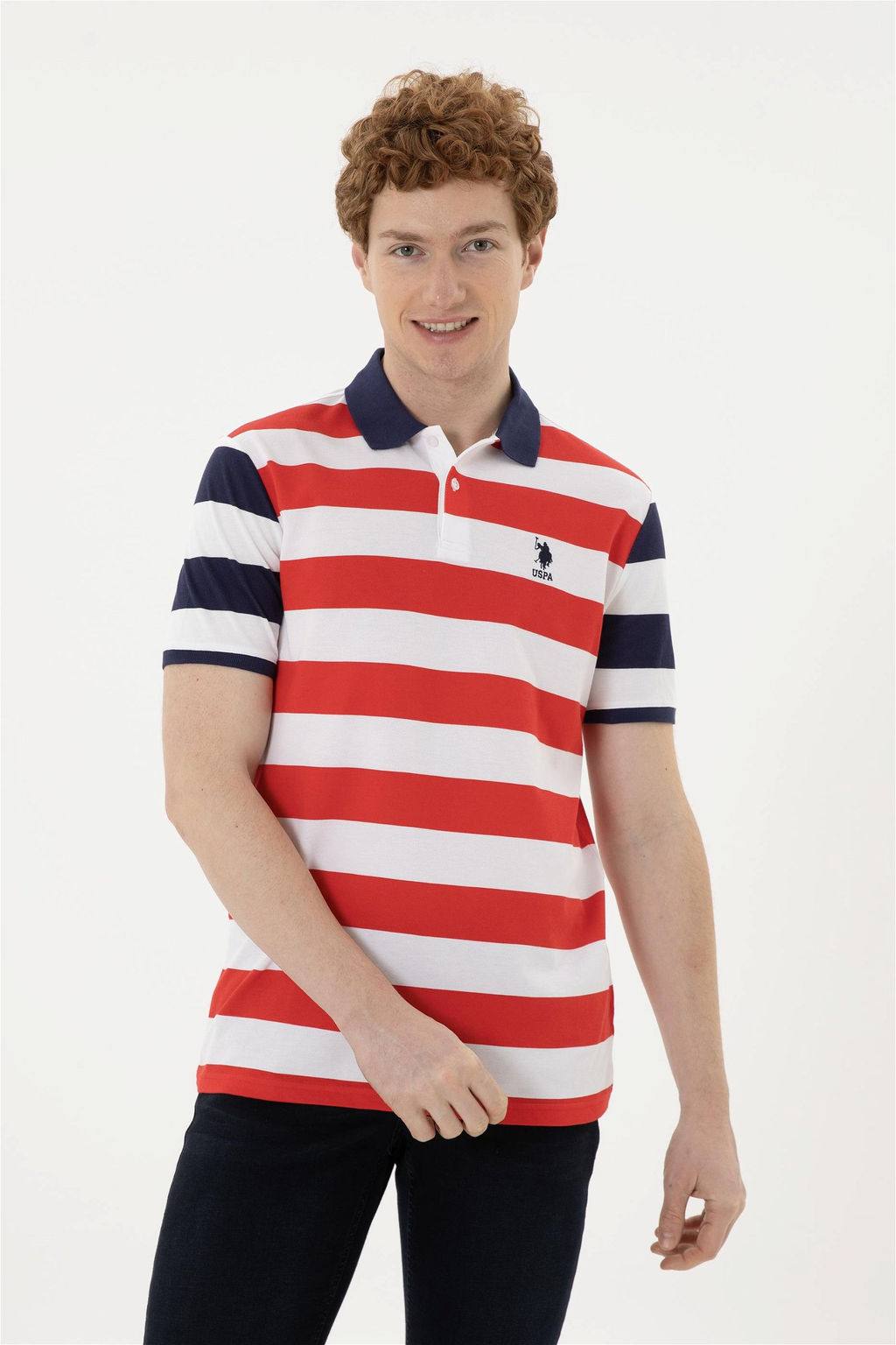 Мужская красная футболка - U.s. polo assn фото 3