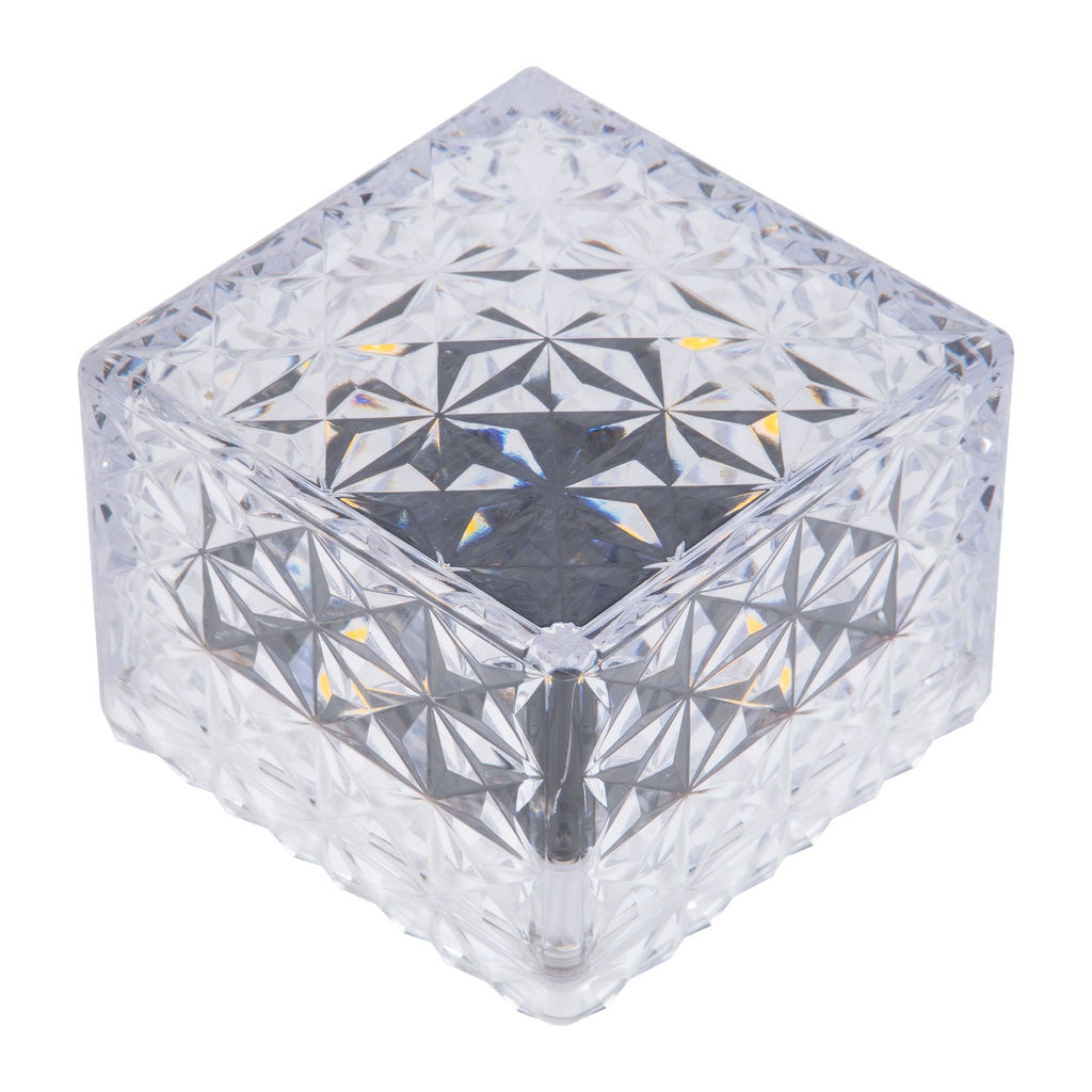 USL-F-172/PT050 ICECUBE Садовый светильник на солнечной батарее. 4 светодиода. Теплый белый свет. 1*АА Ni-Mh аккумулятор в/к. IP44. TM Uniel - Volpe фото 2
