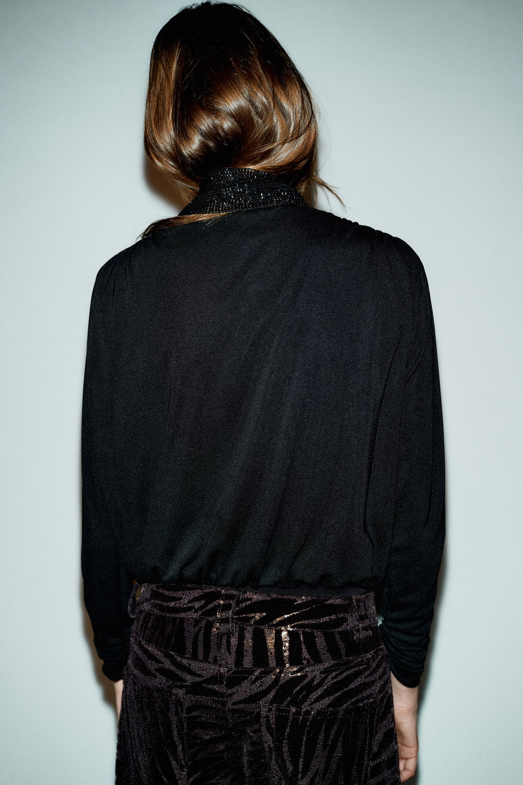 DRAPED CHAIN BODYSUIT - Zara фото 3