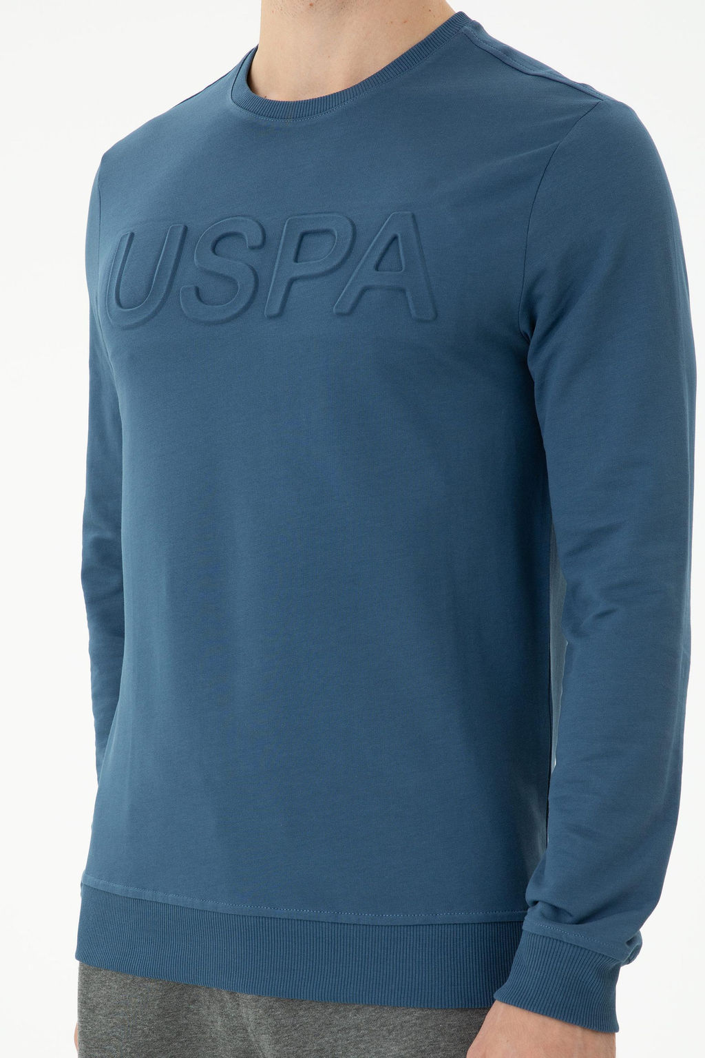 U. S. Polo Assn / Мужской базовый свитшот цвета индиго - U.s. polo assn фото 20