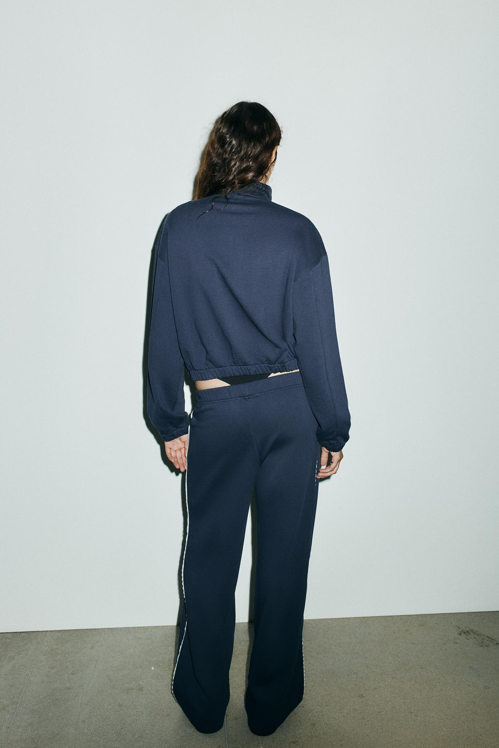 WIDE PLUSH TROUSERS WITH LACE - Zara фото 5