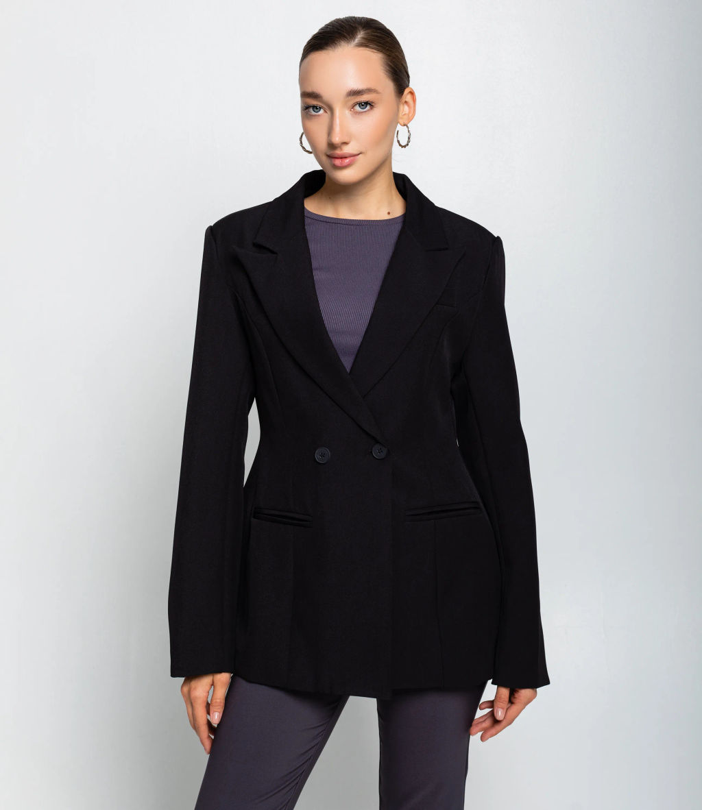 Жакет #КТ20723, чёрный