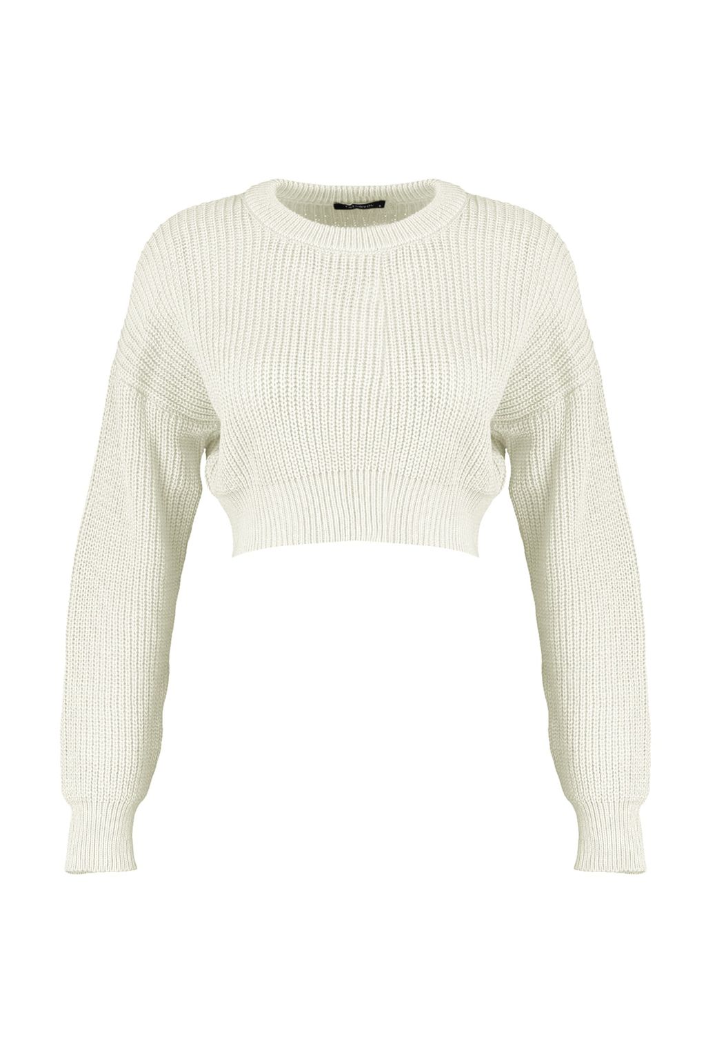 Siyah Super Crop Basic Triko Kazak TWOAW23KZ01620 - Trendyolmilla фото 15