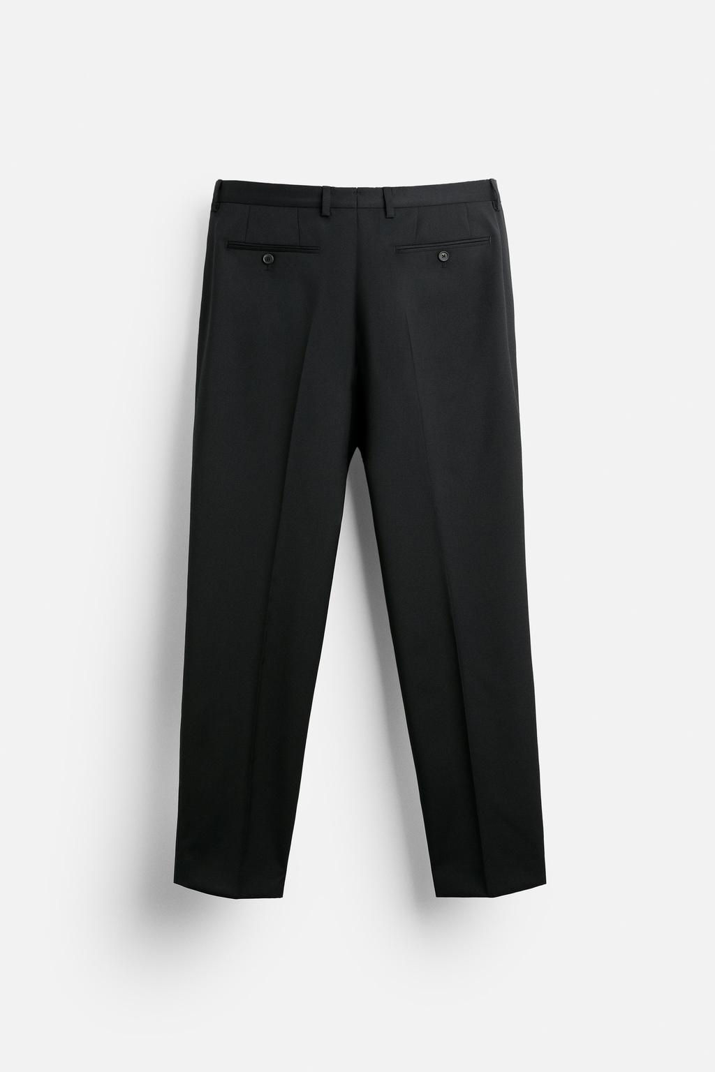 100% WOOL SUIT TROUSERS - Zara фото 6