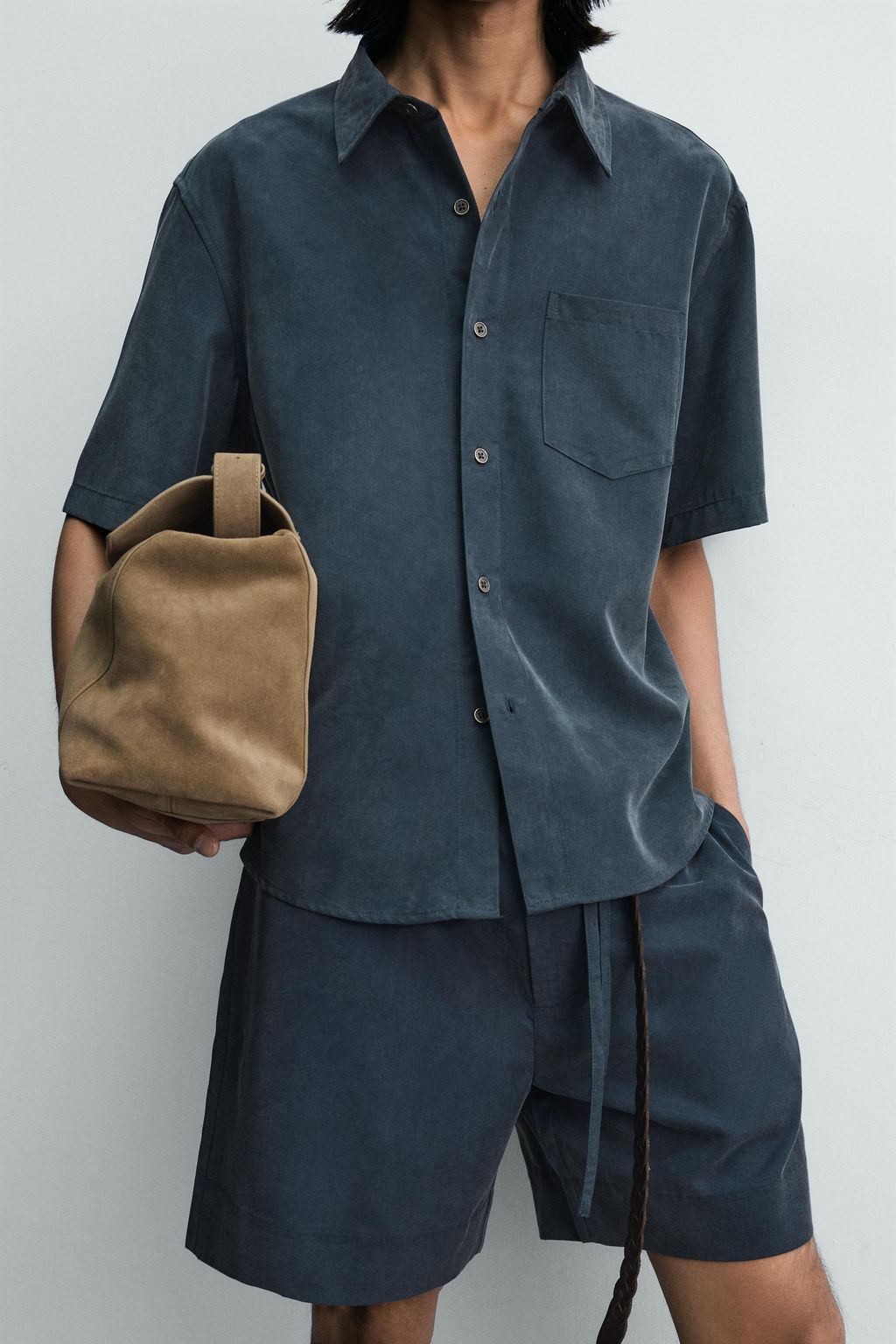 CAMISA RELAXED FIT EFECTO LAVADO / petro lavado - Zara фото 6