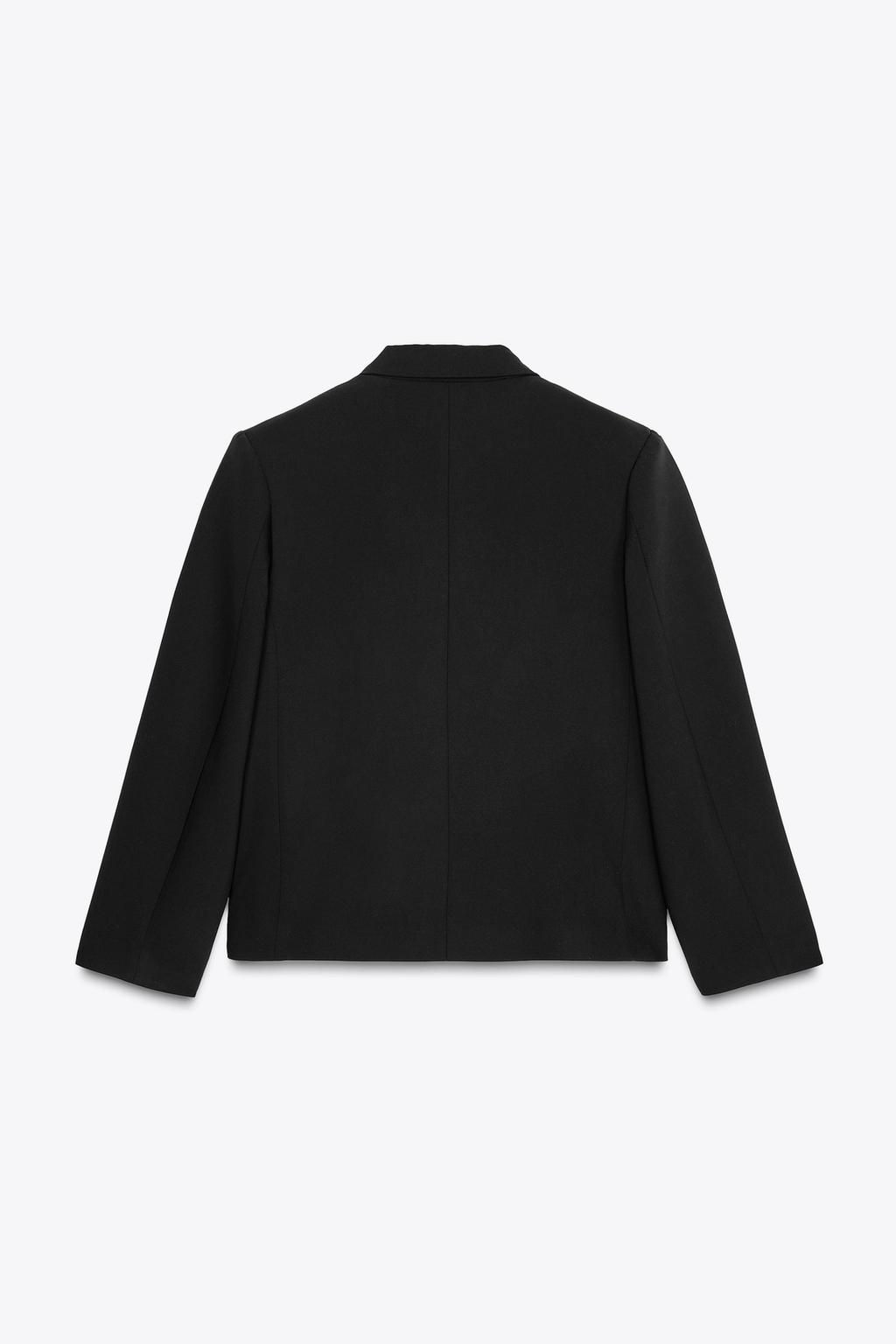 CROPPED DOUBLE-BREASTED BLAZER - Zara фото 4