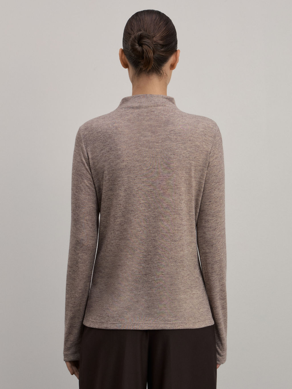 Джемпер из вискозы с воротником стойкой / Zarina  фото 5