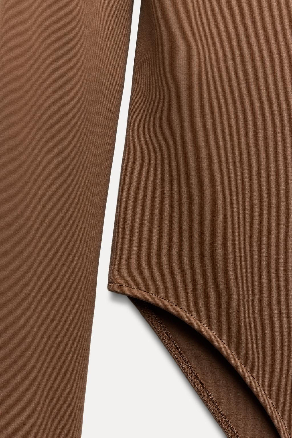 LONG SLEEVE POLYAMIDE BODYSUIT - Zara фото 14
