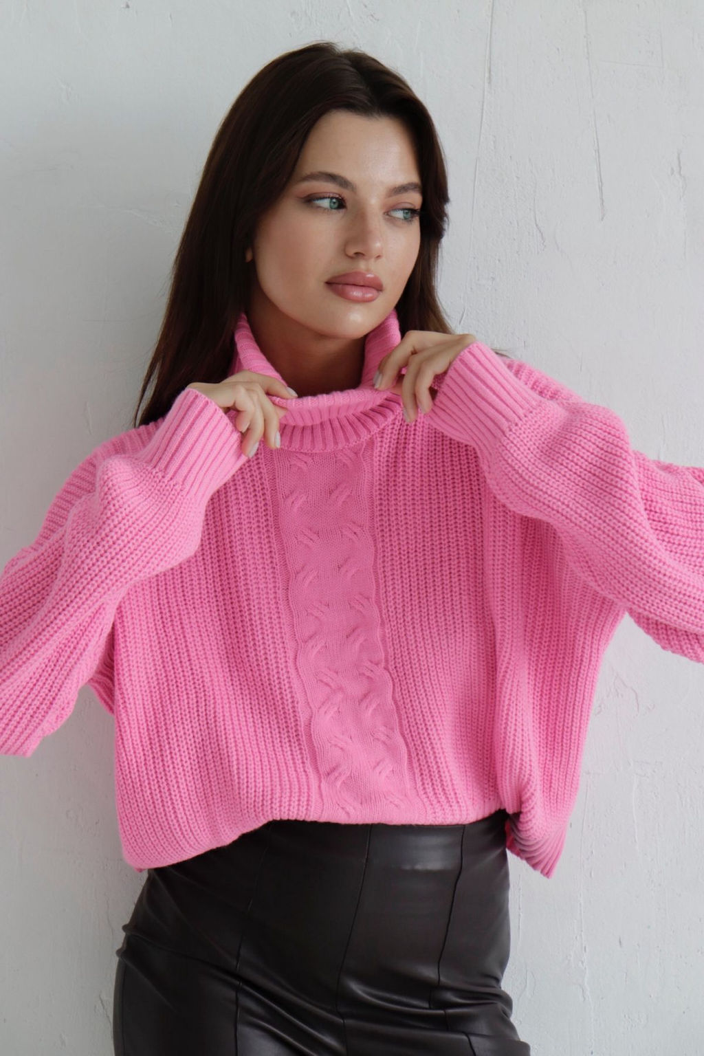 10209 Свитер короткий розовый - Martichelli фото 9