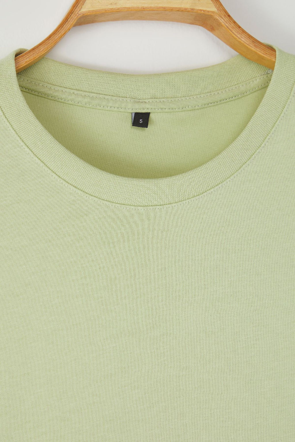 Mint Oversize/Genis Kesim %100 Pamuk K?sa Kollu Basic T-Shirt TMNSS22TS0318