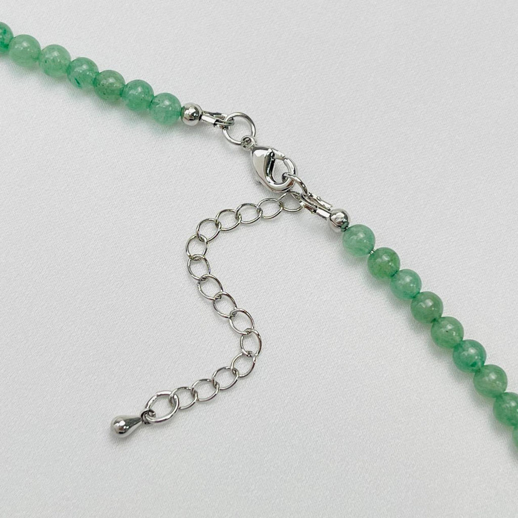 Колье из Авантюрина и Розового кварца 45 см +