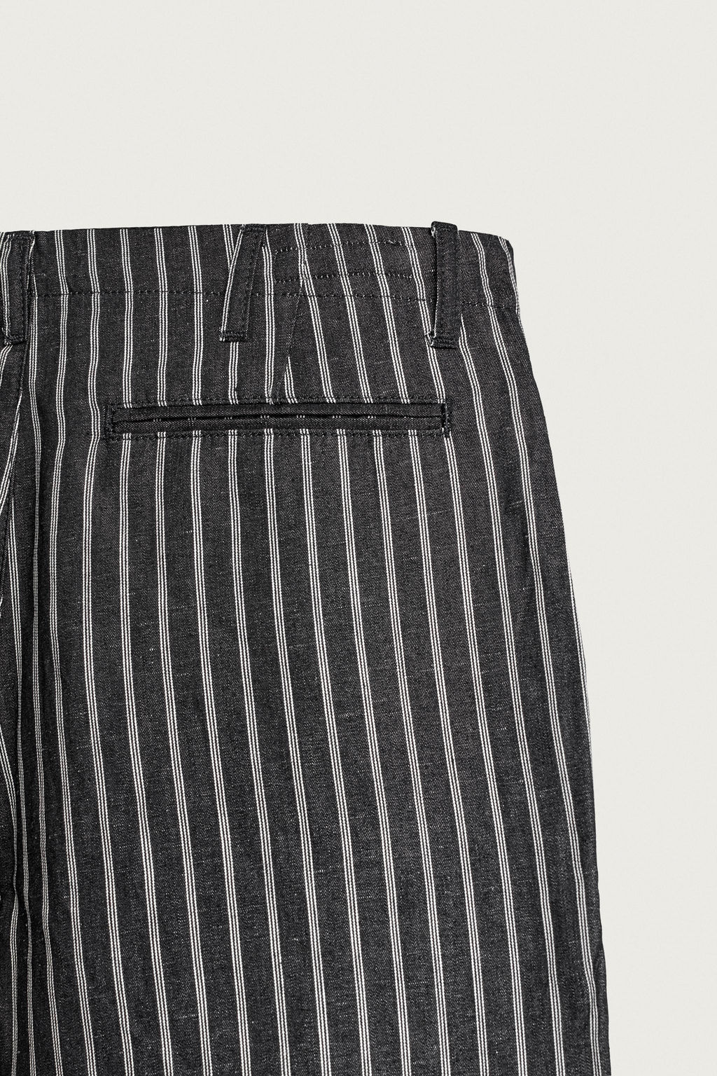 PANTAL?N DENIM ALGOD?N - LINO RAYAS / Azul - Zara фото 8