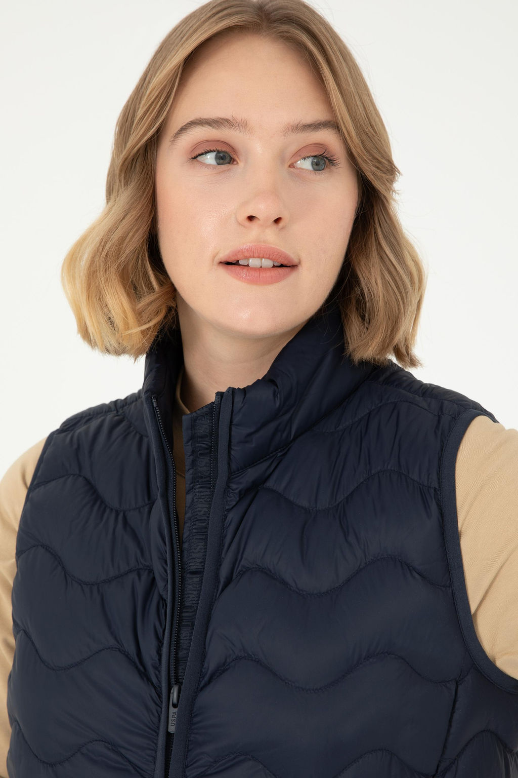 Женский темно-синий жилет Неожиданная скидка в корзине - U.s. polo assn фото 16