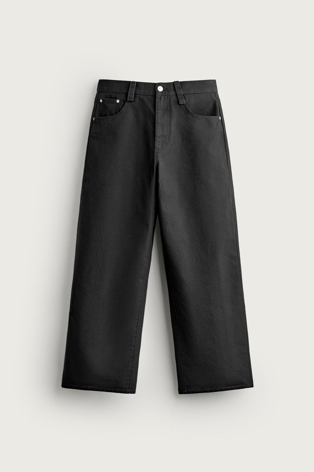 JEANS STRAIGHT RELAXED FIT / Negro - Zara фото 7