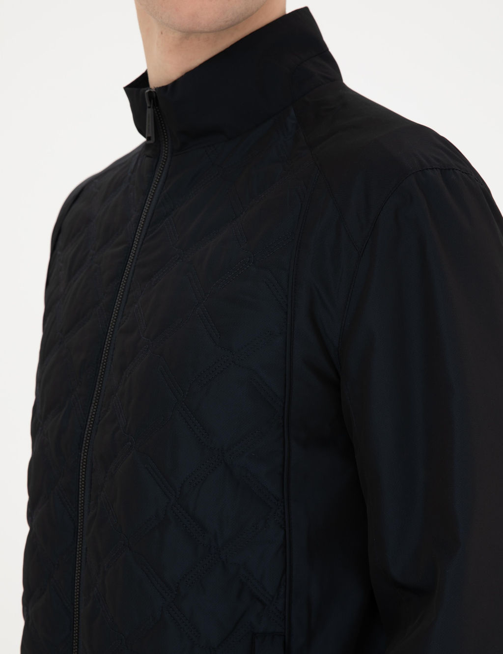 Lacivert Baharl_k Mevsimlik Mont - Pierre cardin фото 7