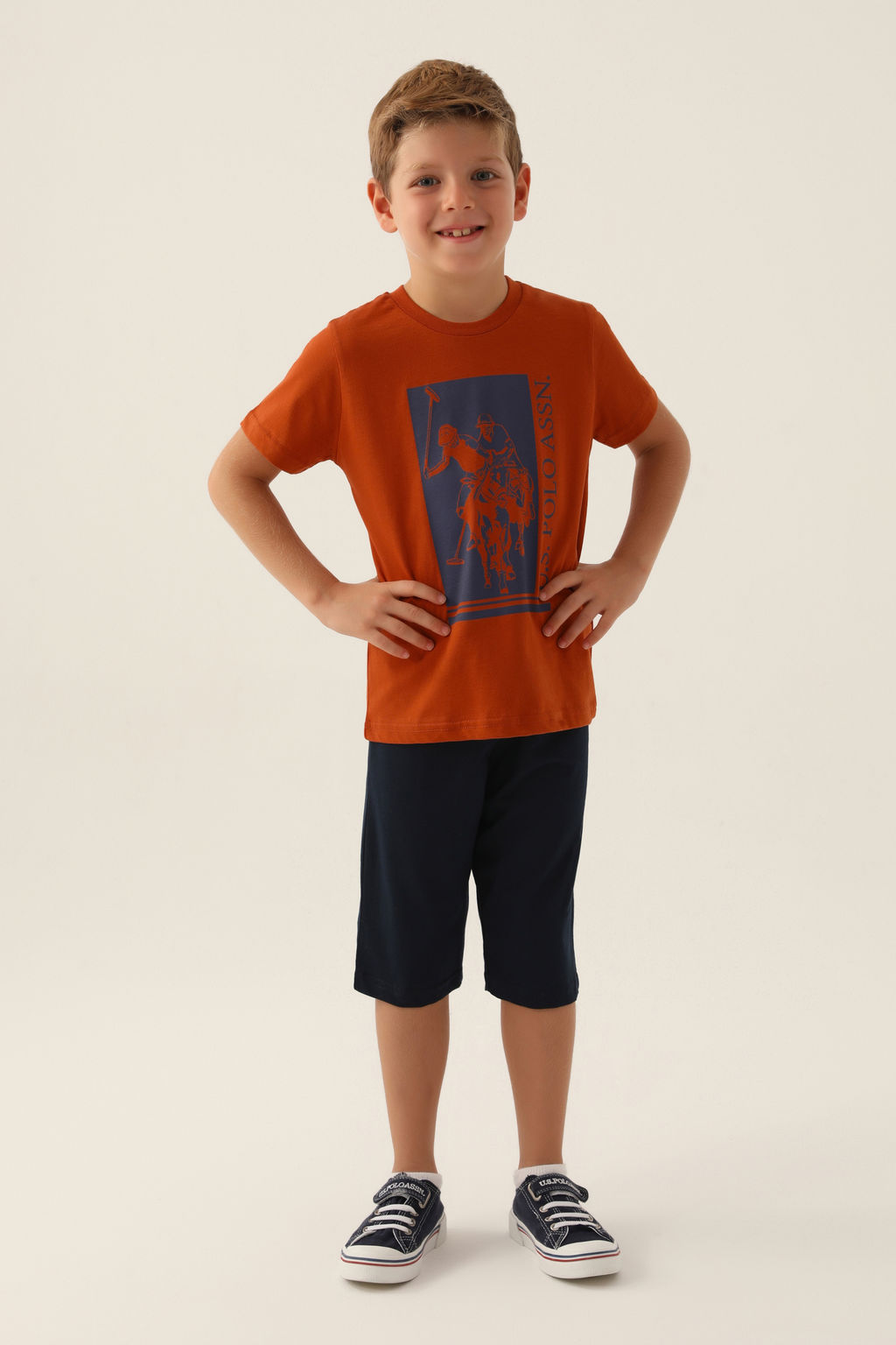 Пижамный комплект с плиткой для мальчика - U.s. polo assn фото 2