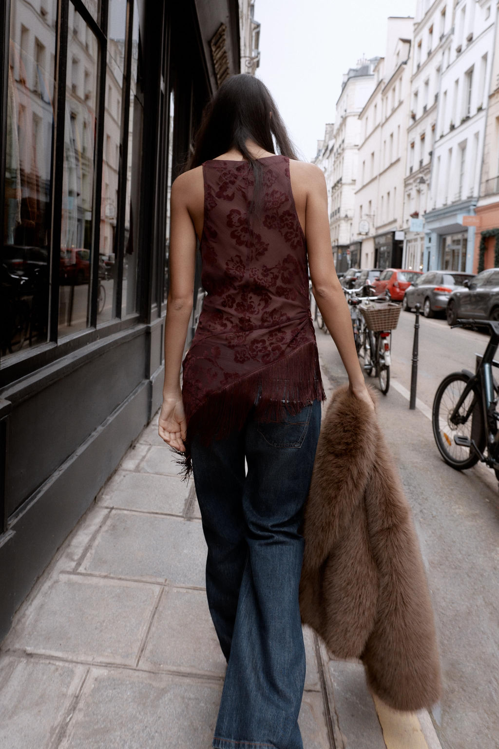 ASYMMETRIC FRINGED DEVOR_ TOP - Zara фото 3