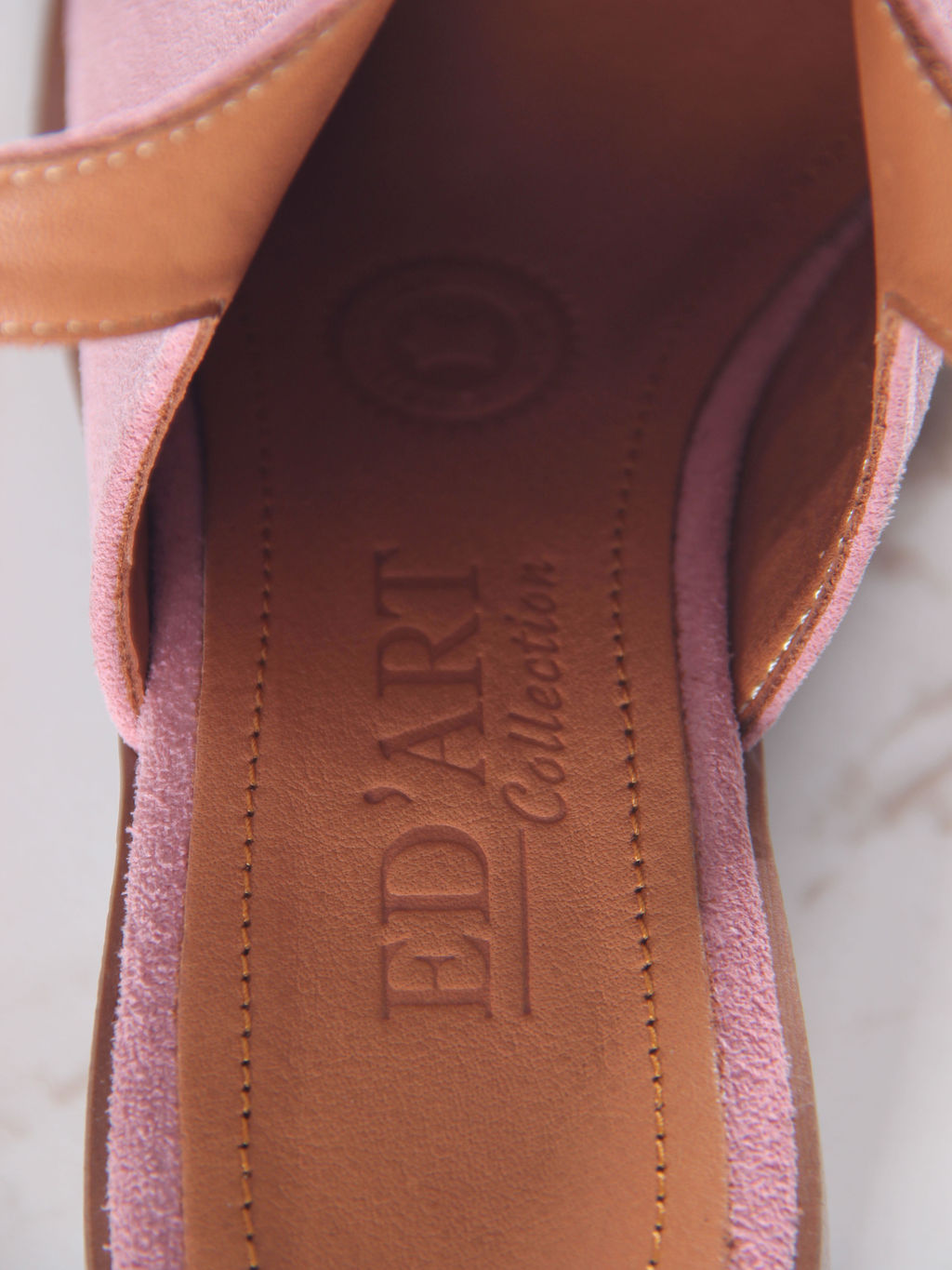 Босоножки 5133.23663br.Розовая замша+коричневый