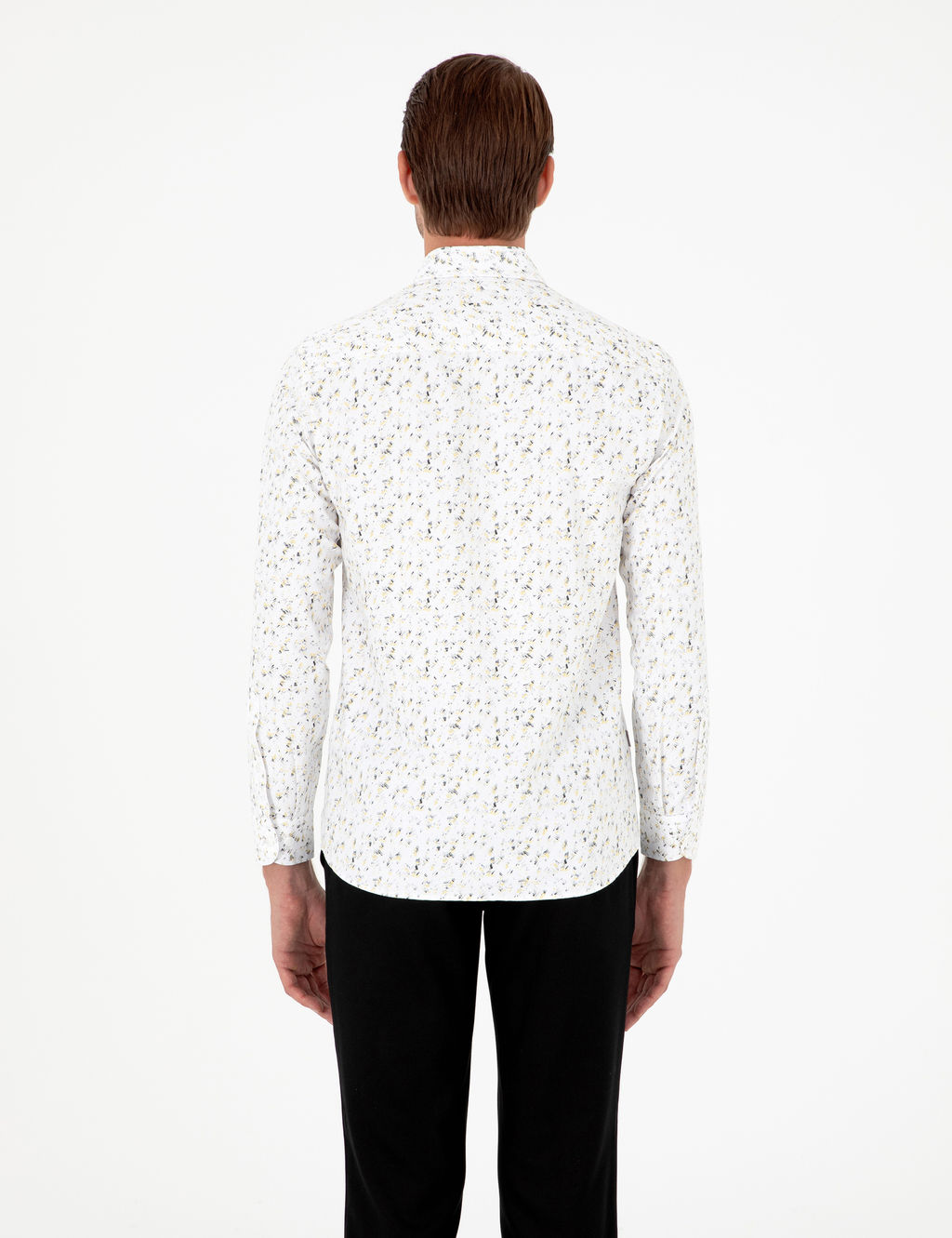 Gri Slim Fit Uzun Kollu G_mlek