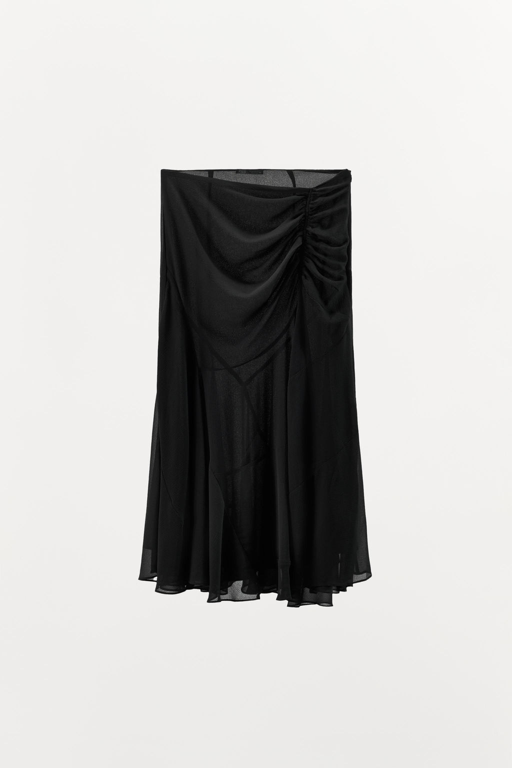 DRAPED GEORGETTE SKIRT - Zara фото 5