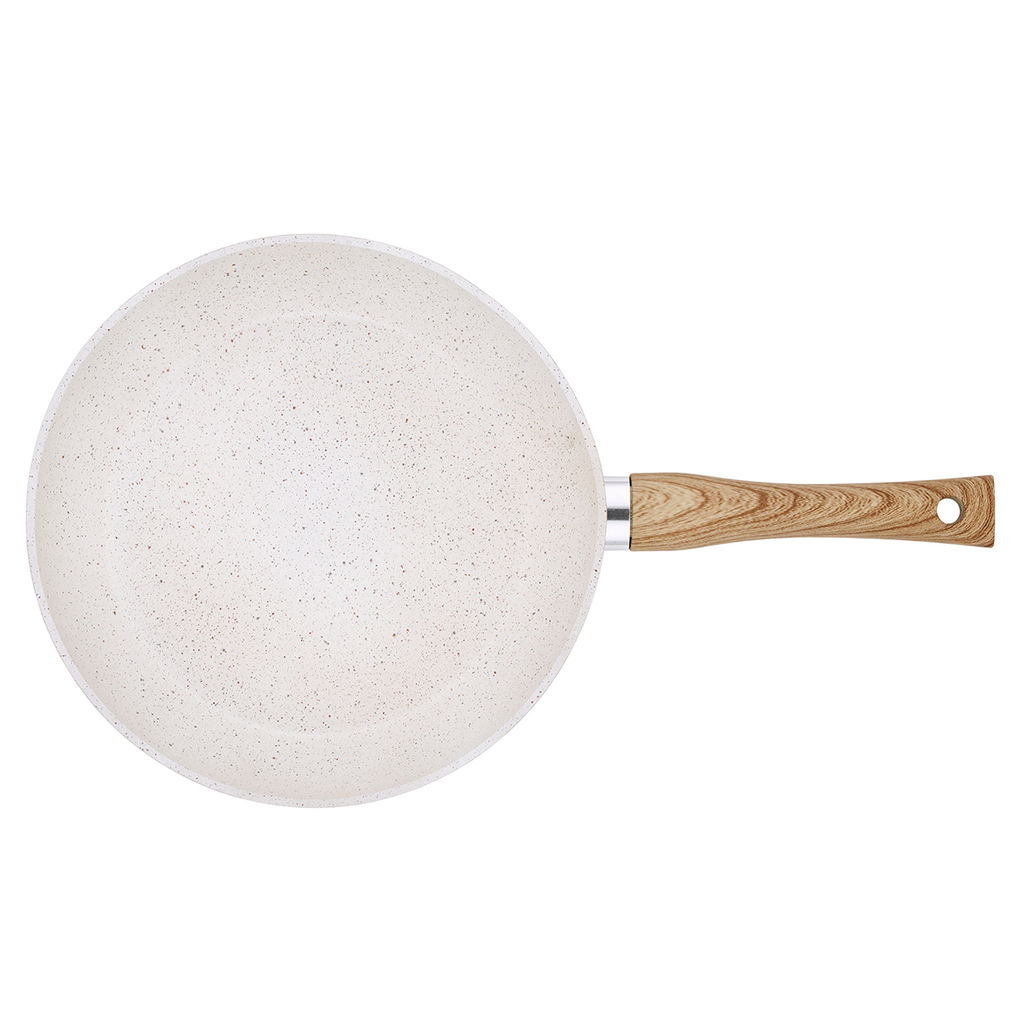 51020 GIPFEL Сковорода ECO 26*5.3см с антипригарным покрытием мраморная крошка и бакелитовой ручкой с покрытием Soft Touch. Материал: кованый алюминий. Толщина стенок 2,5мм, толщина дна 3,5мм. Упако  фото 3
