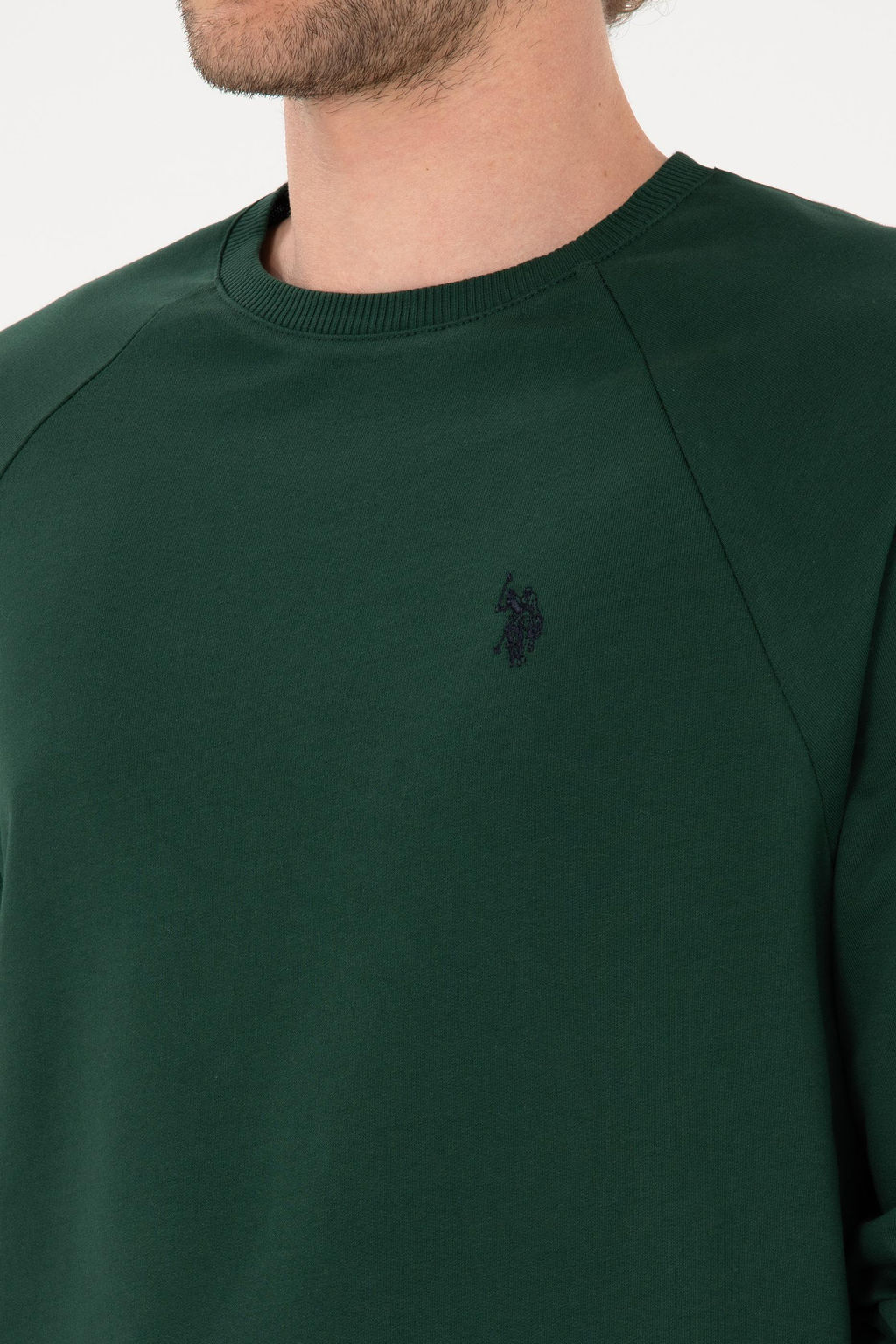 Erkek Koyu Ye_il Basic Sweatshirt Sepette S_rpriz _ndirim - U.s. polo assn фото 7