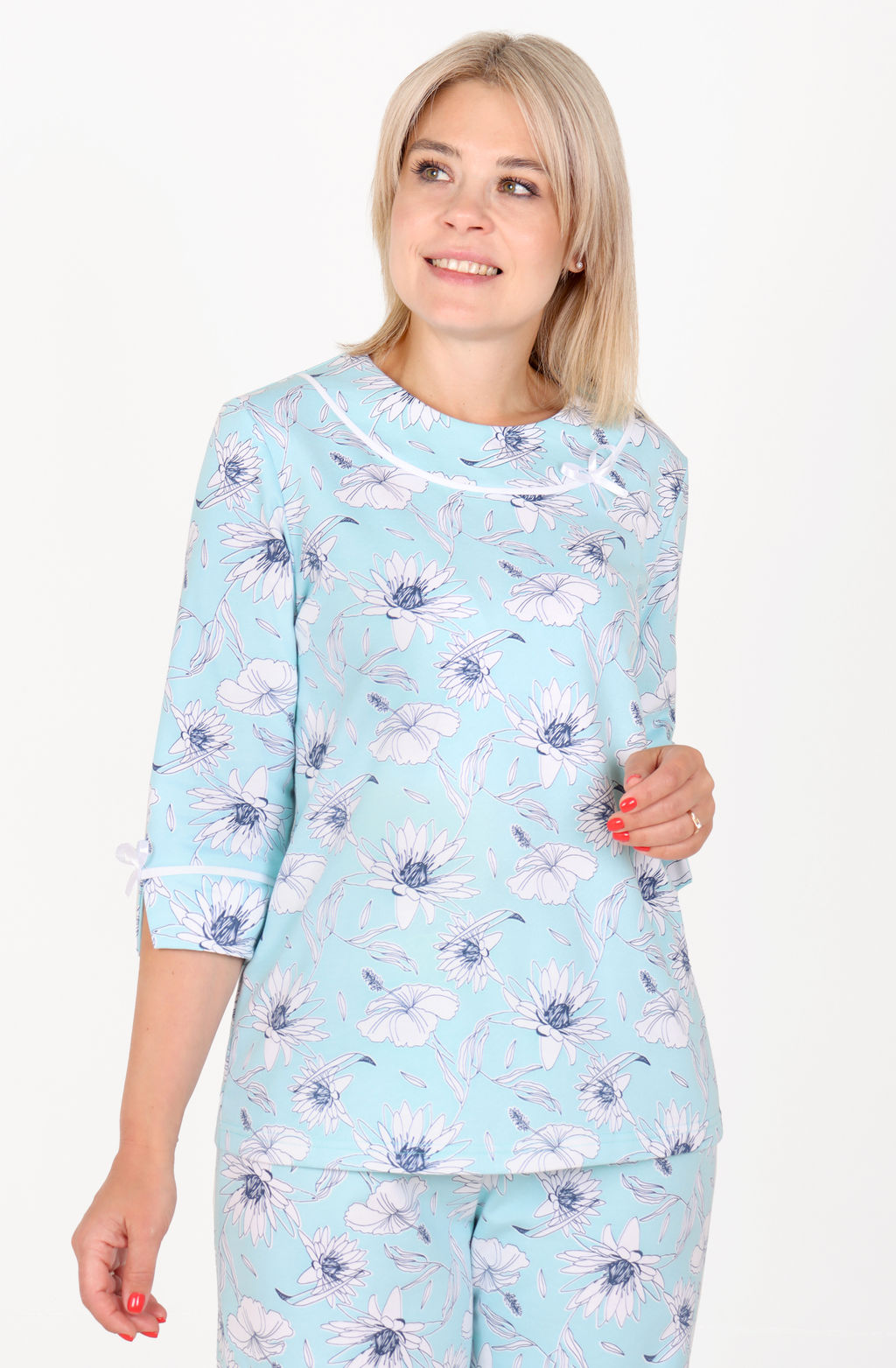 Пижама Ариана П-278 (46-62) футер с начесом - Лотос фото 7