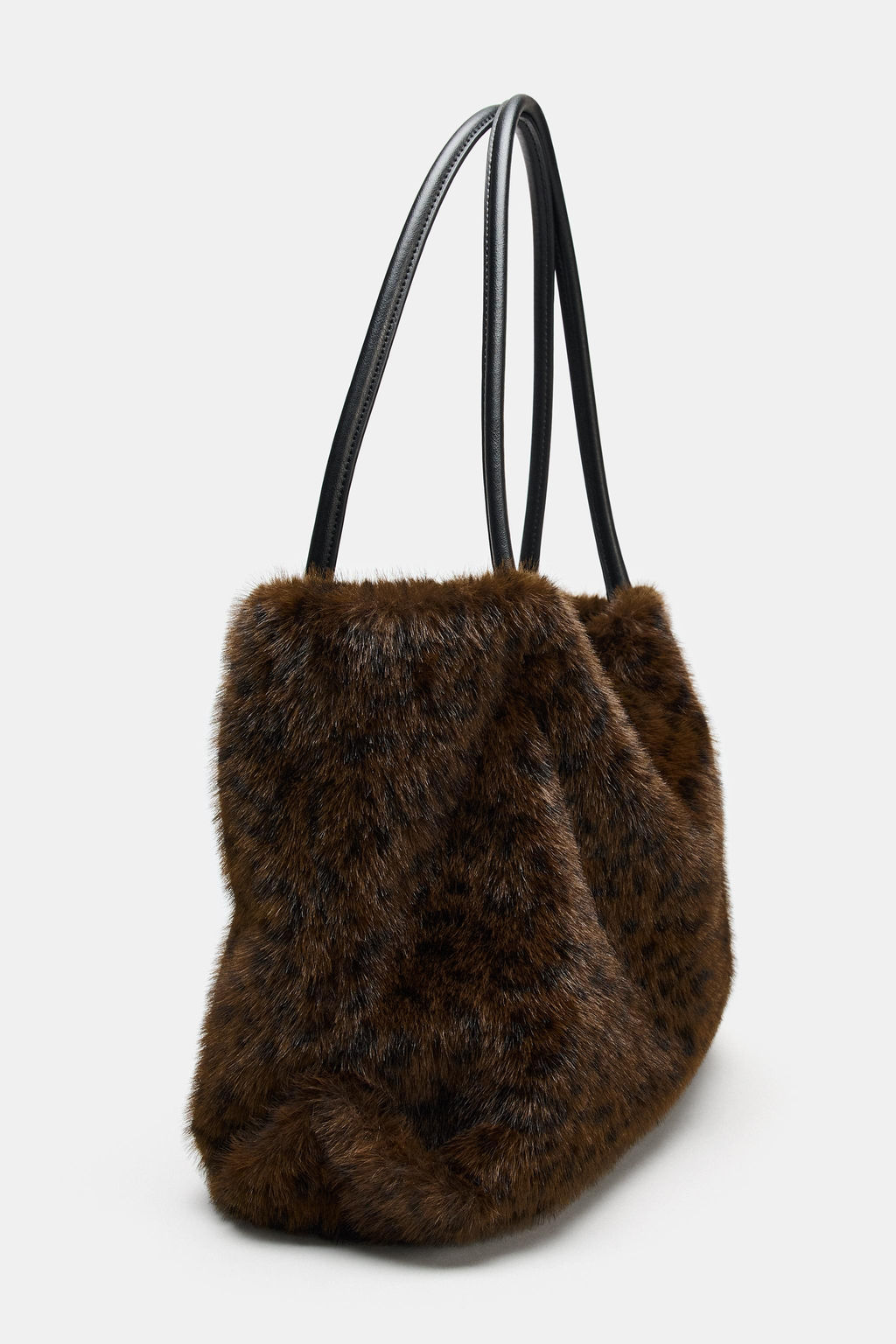 FAUX FUR TOTE BAG - Zara фото 7
