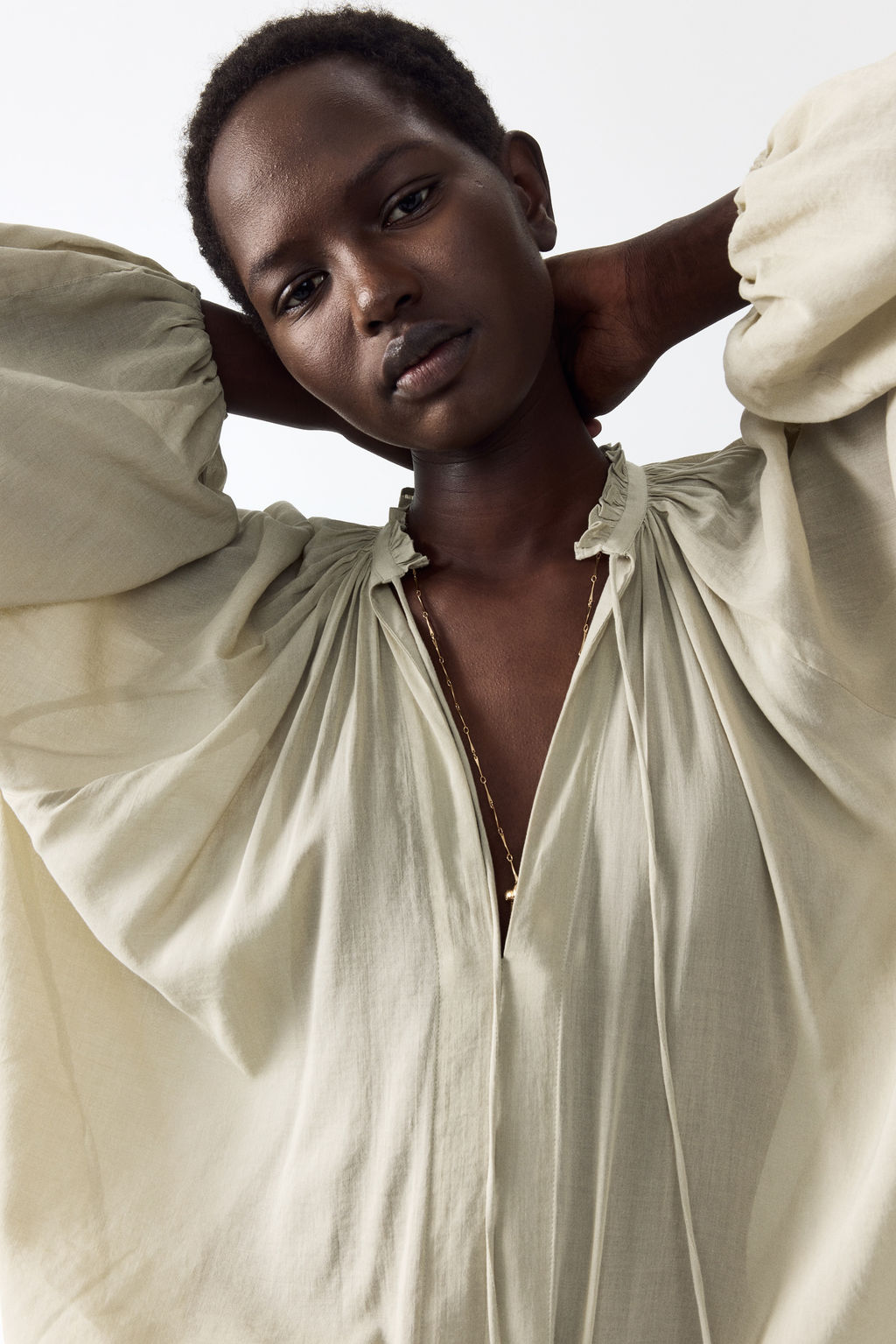 Blusa oversize en mezcla de algod?n - H&m фото 3