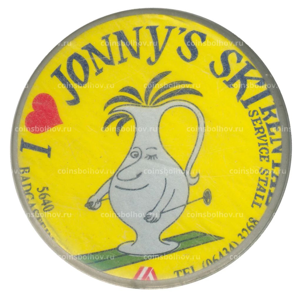 Значок I Love Jonnys Ski
