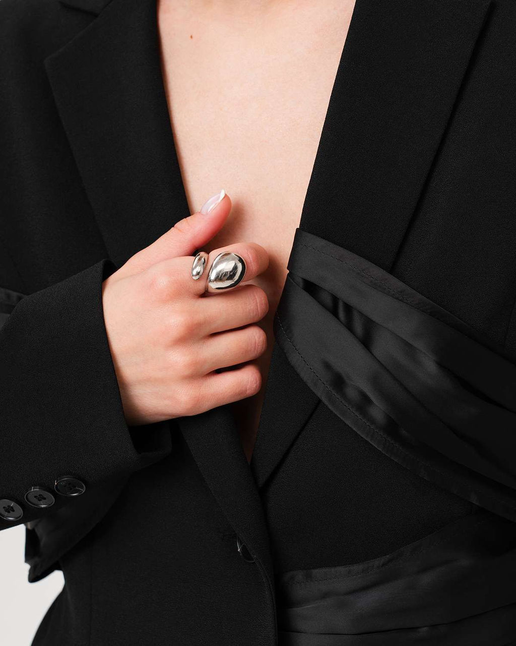 Пиджак приталенный с драпировкой JP001 - Sahar art lab фото 5