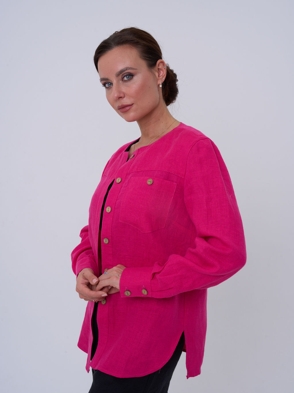 100% ЛЕН рубашка