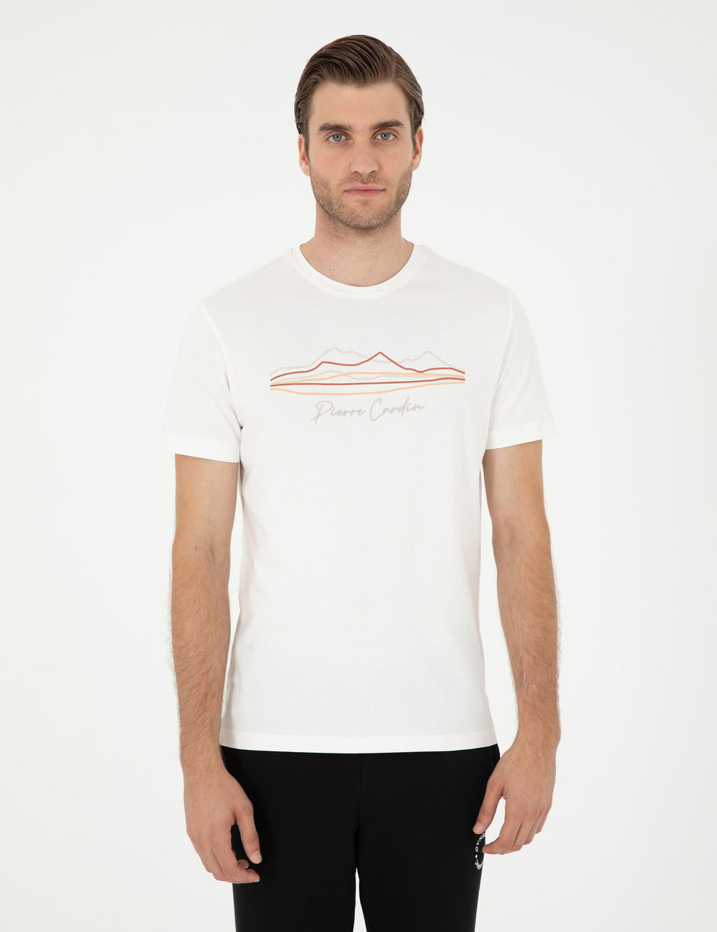 Beyaz Slim Fit Ti__rt - Pierre cardin фото 3