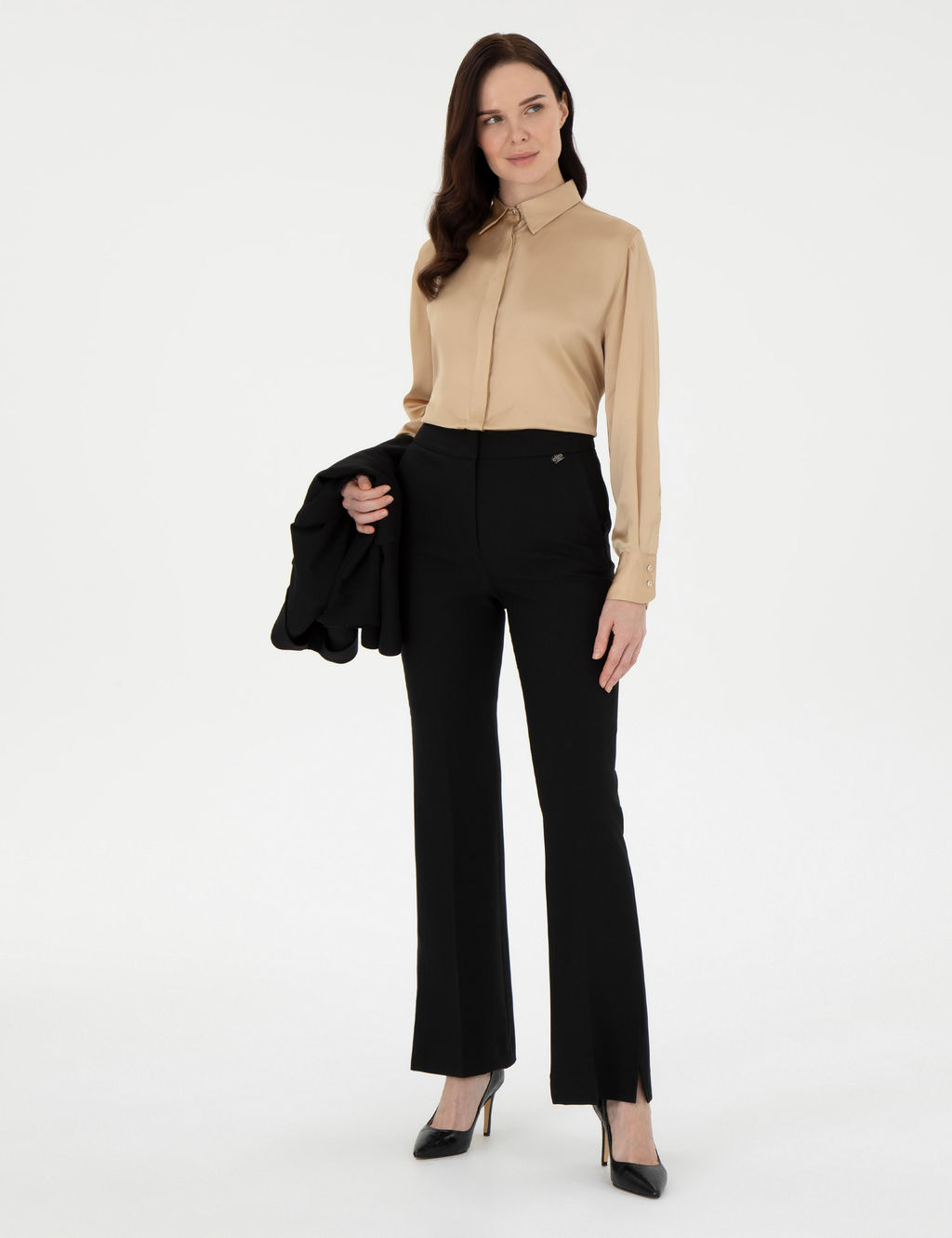 Bej Comfort Fit Uzun Kollu G_mlek - Pierre cardin фото 4