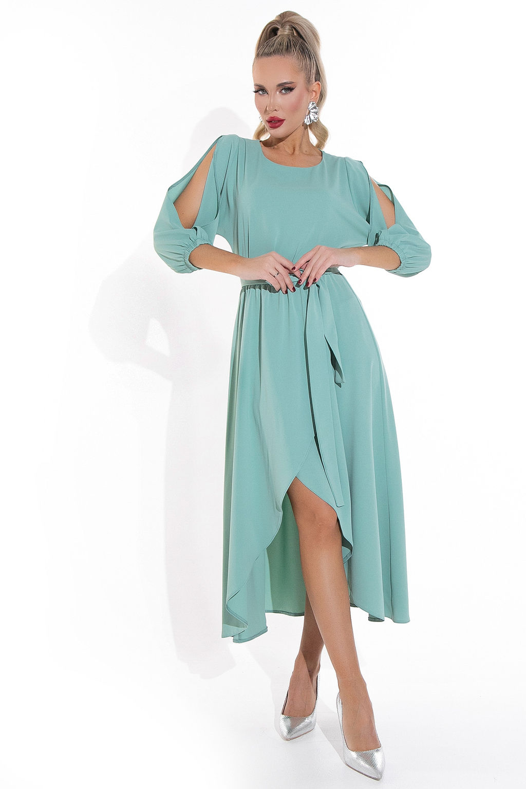 Платье Танго (мята) - Эльза фото 9