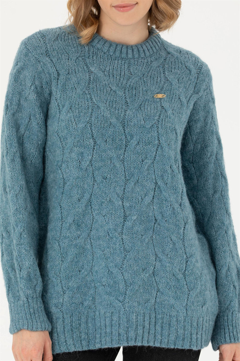 Женский свитер с круглым вырезом Petrol Неожиданная скидка в корзине - U.s. polo assn фото 6